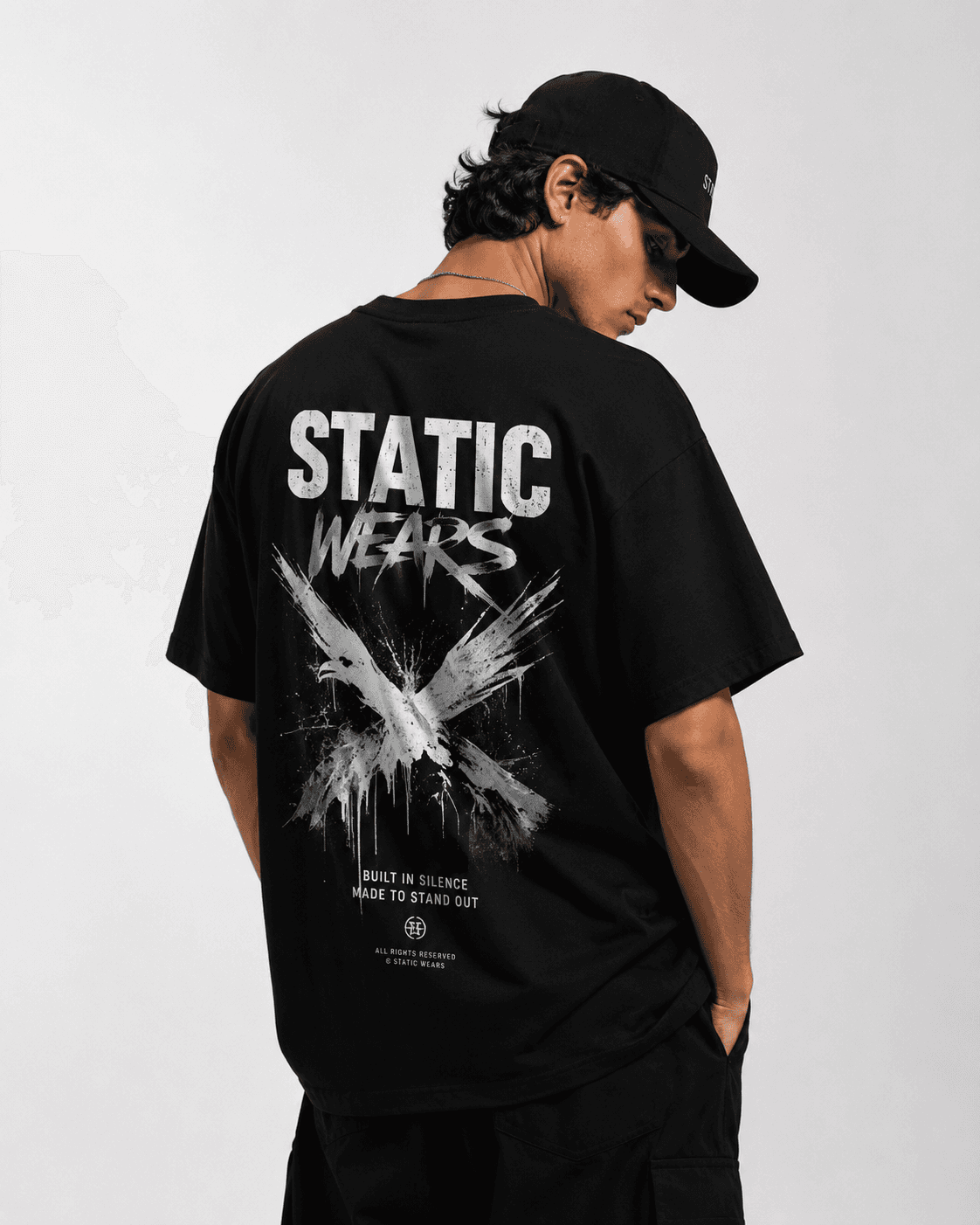 Static Wears Phantom Oversized Graphic Tee